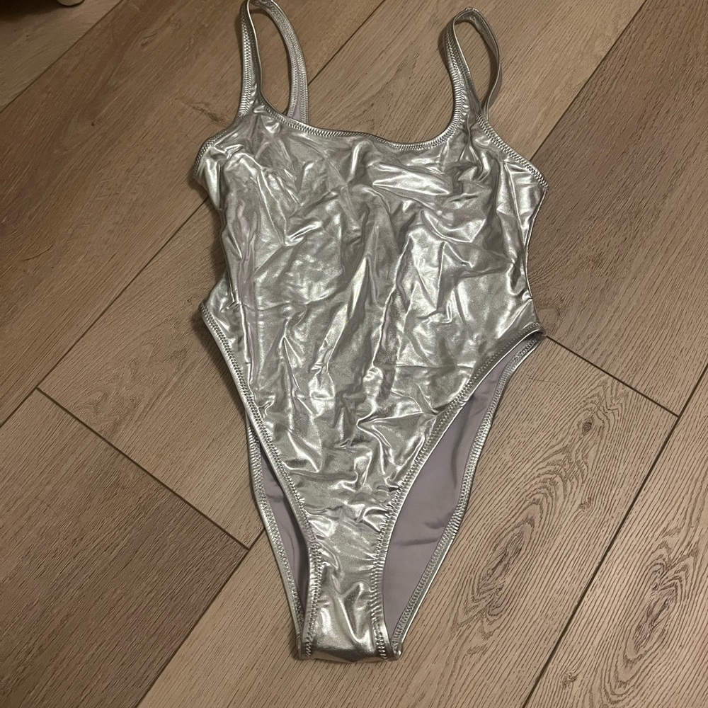Skims metallic one piece